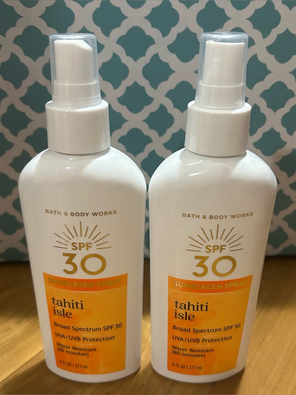Bath & Body Works Tahiti Isle SPF 30 Sunscreen Spray Set